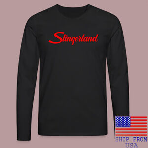 Slingerland Drum Logo Black Longsleeve T-Shirt Size S-2XL