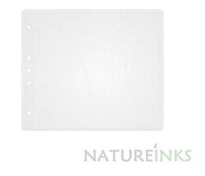 50 fleece binder file standard pre punched holes double sided plastic sleeve  - Image 1 of 2