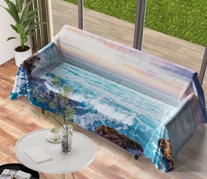 3D Blue Sea G7593 Sofa Cover High Stretch Lounge Slipcover Protector Couch Cover - Picture 1 of 5