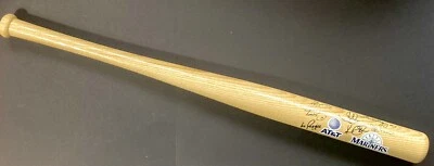 罕见复古 1990 年代西雅图水手 AT&T 全队激光打印 17.5 英寸木棒 — 第 1/4 张图片