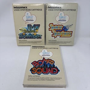 Intellivision Voice Synthesis Cartridges Bomb Squad B-17 Bomber Space Spartans - Picture 1 of 16
