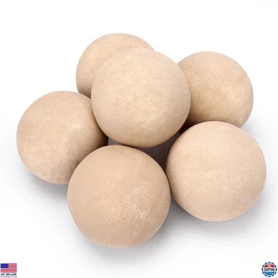 Ceramic Fire Balls, 5 Inch Set of 6 Fire Stones for Indoor & Outdoor Fire Pits - Image 1 of 4