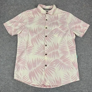Vissla Floral Palm Grande Tropical Reverse Print Button Up Hemd Herren Medium M - Bild 1 von 12