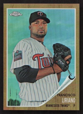 2011 Topps Heritage Francisco Liriano Chrome Refractors #/562 #C172 Card - Image 1 of 2