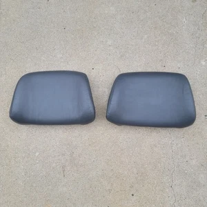 Volvo 940 SE Grey Leather Original Headrests Pads Headrest 240 244 245 740 960 - Picture 1 of 18