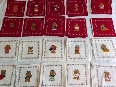 140+ Lot A Beary Merry Christmas Quilt Picture Book 9" Squares Precut Cranston - Image 1 of 4