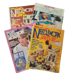 Lot of 4 Vintage 70s McCall's Needlework & Crafts Magazines Ladies Home Journal - Picture 1 of 16