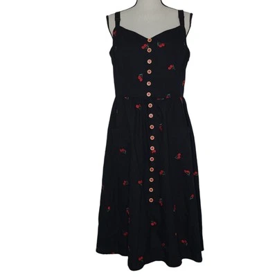 Vestido Collectif Kimberly Mini Cherries Swing Extra Grande Nuevo con Etiquetas Foto 1 de 4