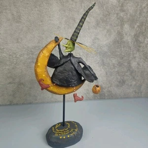August Moon Witch on a Moon Halloween Figure by Dan DiPoalo 2003 - Picture 1 of 23