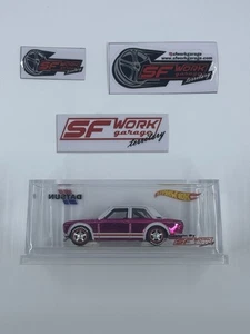 SF Garage Works Custom Hot Wheels '71 Pink Datsun Bluebird 510 - Picture 1 of 6
