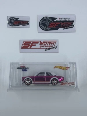 SF Garage Works Custom Hot Wheels '71 Pink Datsun Bluebird 510 - Image 1 of 4