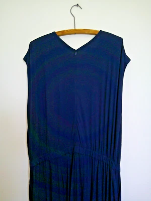 Mono Eileen Fisher Bolsillos Azul Marino 1X Jersey Tejido Foto 1 de 4