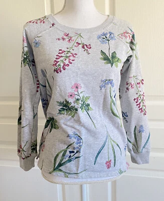 Sudadera Joules Aylesham Gris Botánico Cuello Redondo Talla US 4 UK 8 Foto 1 de 4