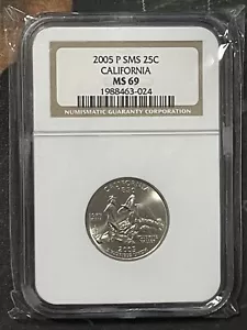 2005 P SMS CALIFORNIA 25C NGC Grade MS 69 1988463-024 - Picture 1 of 1