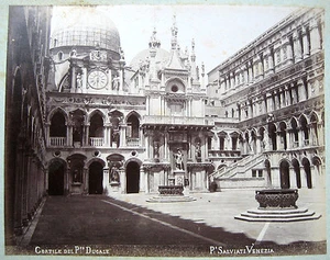 2 ORIGINAL FOTO ALBEN ALINARI SALVIATI HERZOGSPALAST VENEDIG ITALIEN k254 - Bild 1 von 2