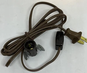 NEW Leviton Brown Single Light Clip in Lamp Cord for Christmas Village House - Picture 1 of 7