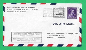 BELGUIM ~ 1. KLIPPER LUFTPOSTFLUG BRÜSSEL NACH WIEN ~ 16. JUNI 1946 - Bild 1 von 2