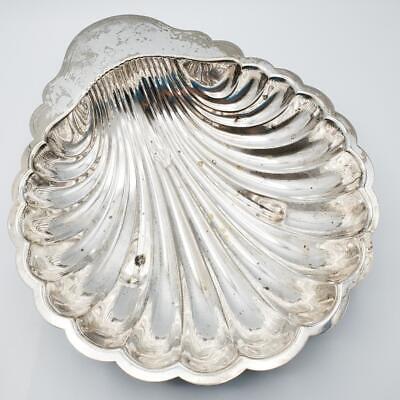 Silver Plated 10.5” Shell Bowl Mermaid Beach Coastal Decor • 28.33$