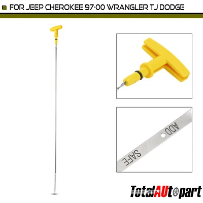 Varilla de medición de aceite de motor para Jeep Cherokee Wrangler TJ Dodge Dakota 1997-2000 2,5 L Foto 1 de 4