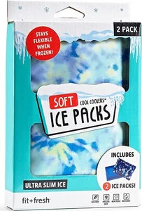 Reusable and Flexible Soft Ice Packs, Perfect for Insulated Lunch Bag, Lunch Box - Picture 1 of 12