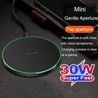 30W Wireless Charger Fast Charging Pad Mat For Iphone 14 13 12 11 Pro Max Xs Xr