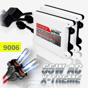 Genssi 9006 HID Kit Headlight Bulbs White Blue Xenon Conversion Light Ballasts - Picture 1 of 9