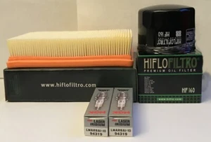 Kit de service pour BMW R1250GS (2019 à 2021) filtre air/huile et 2 x bougies d'allumage - Photo 1 sur 7