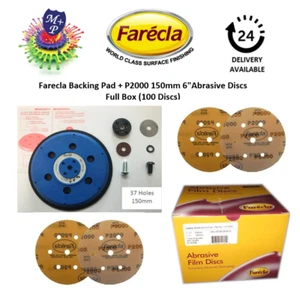 Farecla Profil Stützpolster 150 mm + P2000 Schleifscheiben Griff volle Box von 100 - Bild 1 von 3
