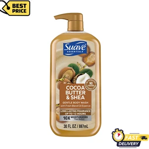 2PkSuave Essentials Gentle Body Wash, Cocoa Butter & Shea, All Skin Types, 30 oz - Picture 1 of 17
