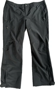 REI Woman’s Hiking Black Pants Size 16 Petite 3 Zippered pockets Poly/Spandex - Picture 1 of 12
