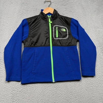 Chaqueta polar The North Face para niño talla pequeña azul cremallera completa aire libre juvenil Foto 1 de 4