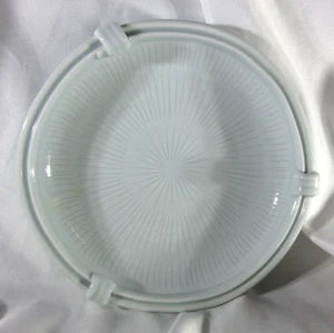 Ceramic Studio of Won Kyung Yuan Dynasty Tribute Blue Tint Bowl Plate 6" x 1.5" - Picture 1 of 4