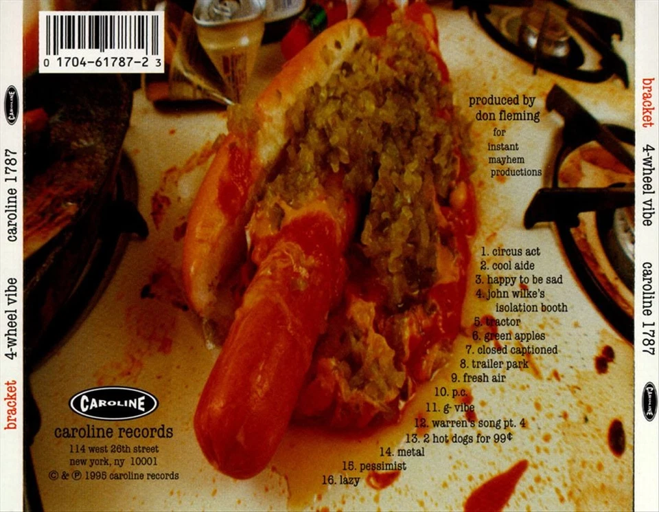 4-Wheel Vibe by Bracket (CD, May-1995, Caroline Distribution)