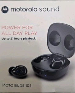 Motorola Buds 105 True Wireless Black, 21Hs Playtime, IPX5 Wodoodporny. - Zdjęcie 1 z 1