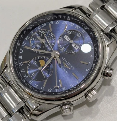 LONGINES MASTER COLLECTION CHRONO MOONPHASE- L2.673.4.92.6 40 毫米男士腕表 — 第 1/4 张图片