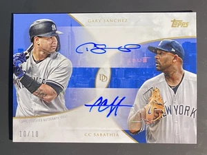2019 Topps On-Demand Dynamic Duals Dual Auto Gary Sanchez and CC Sabathia 10/10 - Bild 1 von 2