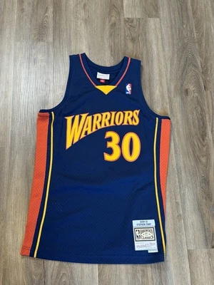 Steph Curry Warriors Mitchell & Ness Hardwood Classic 2009-10 Jersey Mens Medium - Image 1 of 4