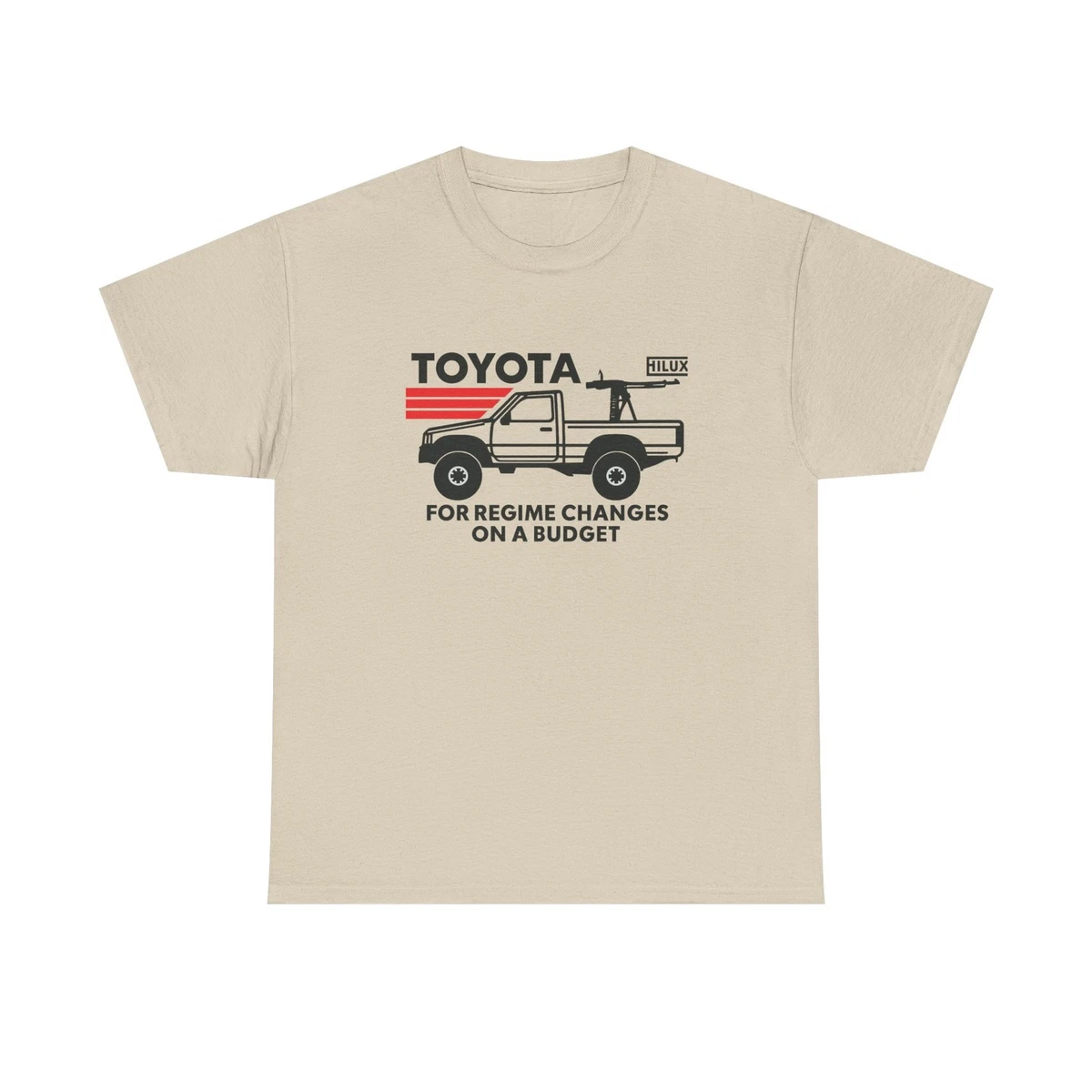 1985 Toyota Hilux 4x4 Pickup Truck T-Shirt - Unisex Short-Sleeve Tee, Sport Grey, X-Large