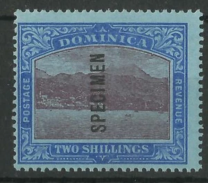 DOMINICA 1908-20 KGV 2/- SPECIMEN SG 53bs MINT - Picture 1 of 1
