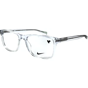 Nike 7246 Mens Plastic Eyeglass Frame 900 Clear 54-17 Spring Hinges - Picture 1 of 5