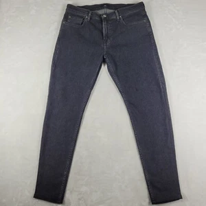 7 For All Mankind Slimmy Jeans Men's 34x30 Black Cotton Cashmere Blend Japan - Picture 1 of 12