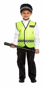 Child Policeman Costume 4-6 Years - Boy Girl Kids Nativity Play Book Week Outfit - Picture 1 of 1