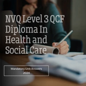 2024 NVQ Level 3 Diplom für Gesundheit & Soziales - Obligatorische Einheit Antworten - Bild 1 von 1