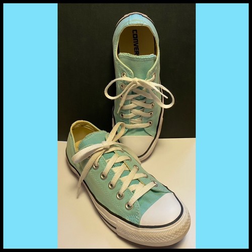 SNEAKERS CONVERSE ALL STAR basse turchesi blu acqua DONNA taglia 8