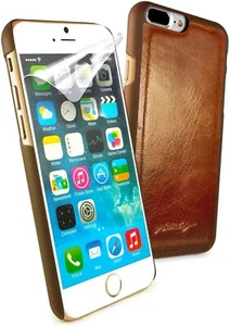 📱 Alston Craig Genuine Leather Magnetic Shell Case for iPhone 7 / 8  – Brown - Picture 1 of 2