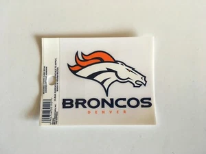 NFL Denver Broncos Logo Rico Tag Static Cling Decal- Quantity 2 - Picture 1 of 1