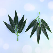 50 Pcs Artificial Bamboo Leaves - Lifelike Fake Plants for Indoor Decoration