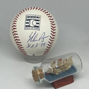 Nolan Ryan signed Rawlings HOF Logo Baseball JSA COA Inscribed Auto A3422 - Picture 1 of 1