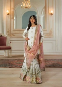 SALWAR KAMEEZ INDIAN WEAR PURE GEORGETTE DESIGNER WEDDING PARTY BOLLYWOOD - Picture 1 of 10
