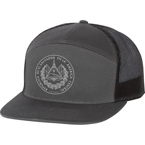 El Salvador Escudo grau 7 Paneel Mütze